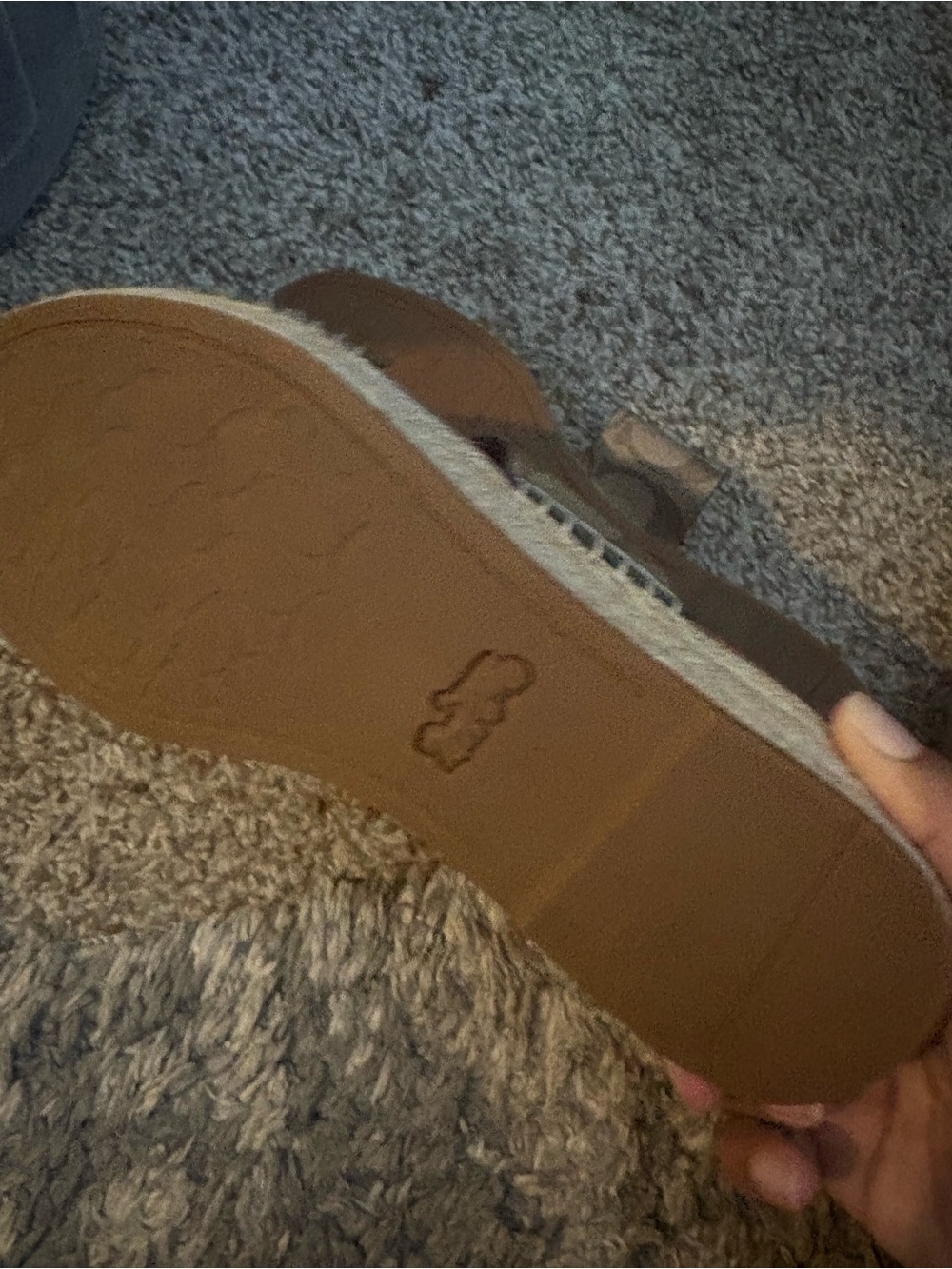 Coach Brown Signature Canvas & Leather Espadrille Slide Sandals - Picture 2 of 3